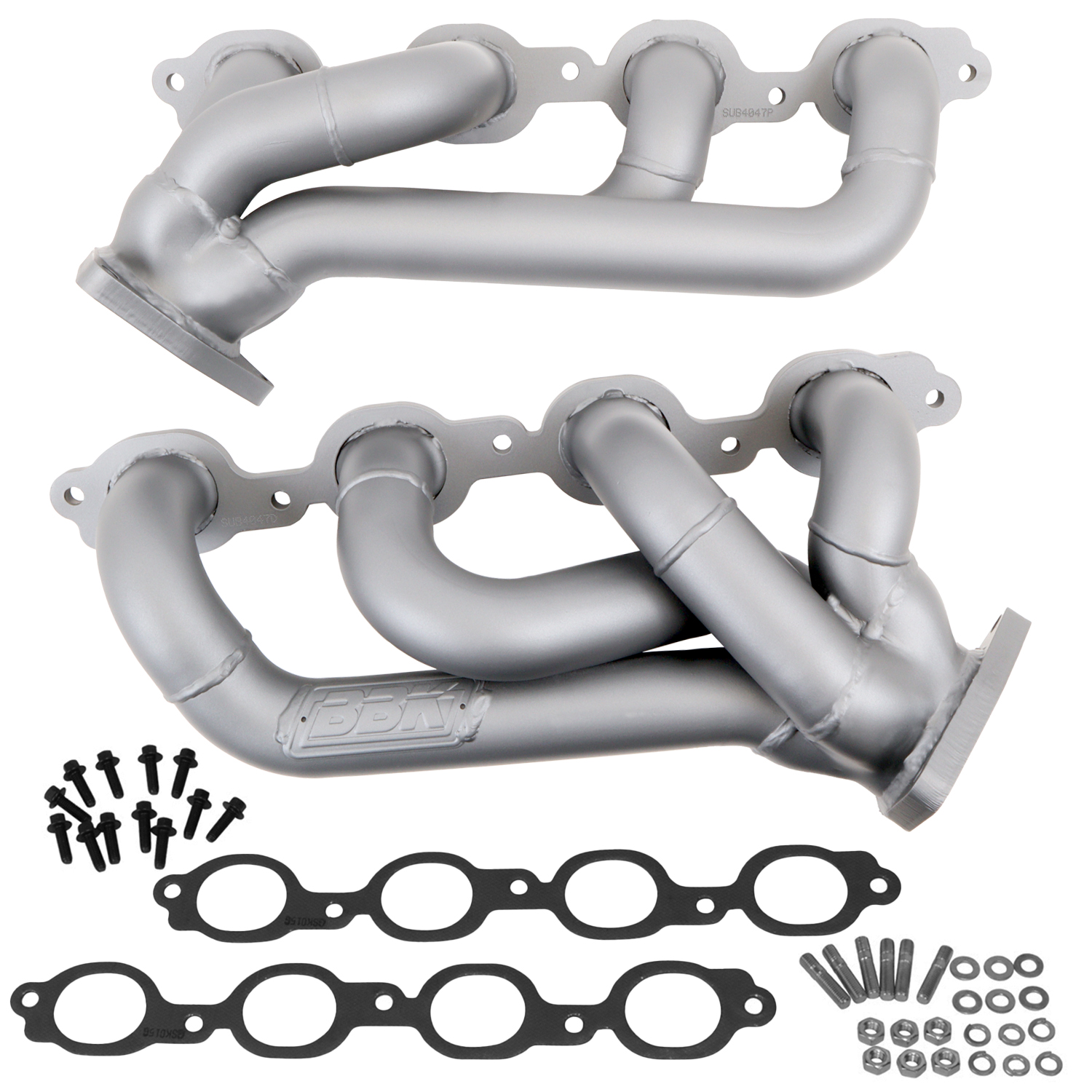 BBK Performance Parts 4047 2014-2018 Chevy GM Truck 5.3L 6.2L 1-3/4 Shorty Headers (TITANIUM CERAMIC)